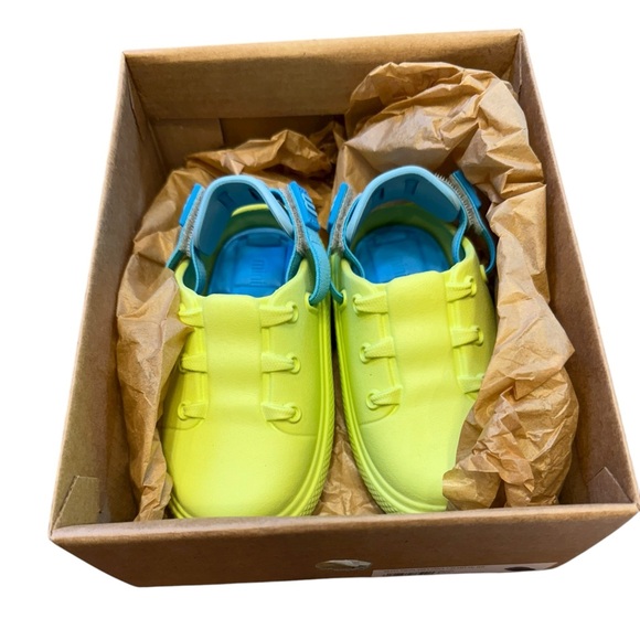 Mini Melissa Blue & Green Charlie Slingback Sneakers Toddler 9 - Picture 4 of 5